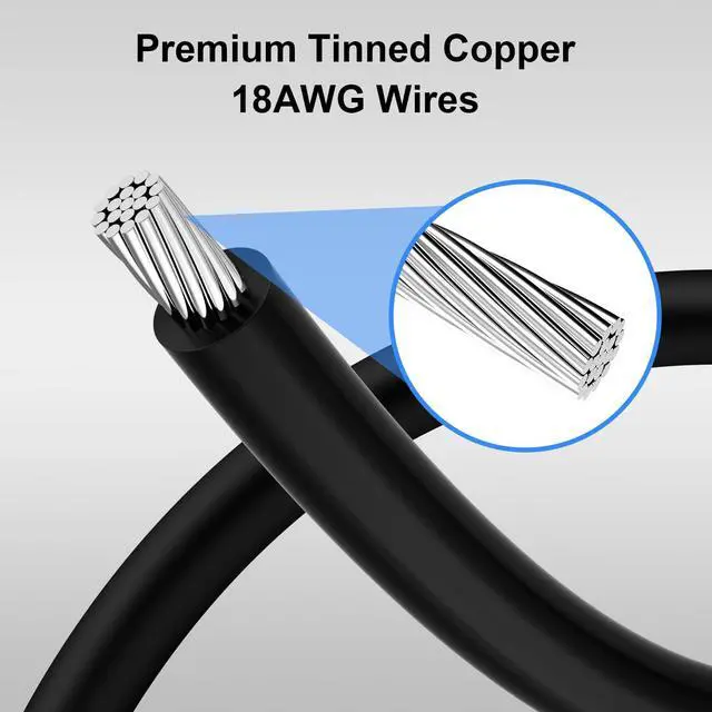 Alt view image 6 of 7 - PCIe Cable Campatible with Corsair, 60 cm 8 Pin to Dual 6+2 Pin, Male to Male GPU Power Cable, Compatible with ARESGAME Modular Power Supplies (60cm+18cm), 1Pack