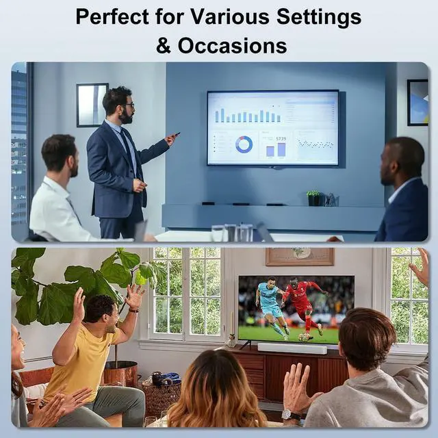 Alt view image 6 of 7 - Vszerda DisplayPort to HDMI Adapters, 2-Pack Unidirectional DisplayPort DP Male to HDMI Female Adapter, Support 4K/60 Hz