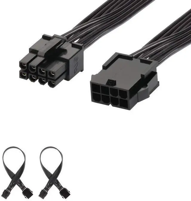 Main image of Vszerda 8 Pin PCI Express Power Extension Cable (2 Pack), Durable PCIe Power Extension Cable, 12 inch