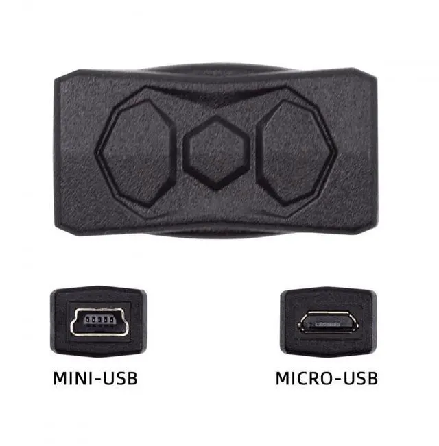 Alt view image 4 of 7 - Vszerda Adapter 3pcs/lot Micro USB 2.0 to Mini USB 5Pin Male to Female Extension Data Power Adapter