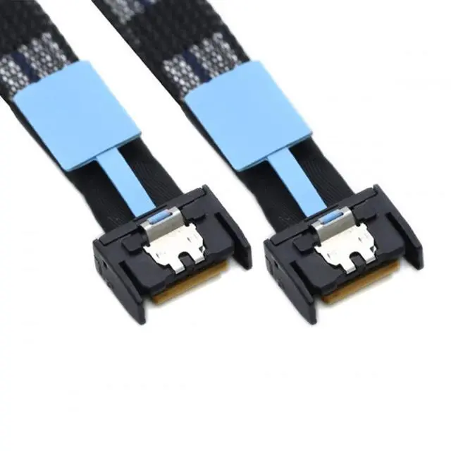 Main image of Vszerda Cable PCI-E 5.0 Mini Cool Edge IO MCIO PCI-E 4i 38Pin Male to MCIO 4i SFF-TA-1016 Extender Cable 50cm