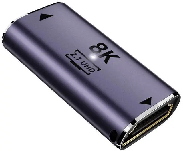 Main image of Vszerda 8K Cable HDMI Female to HDMI 2.1 Female UHD Extension Gold Converter Adapter Support 8K 60hz HDTV