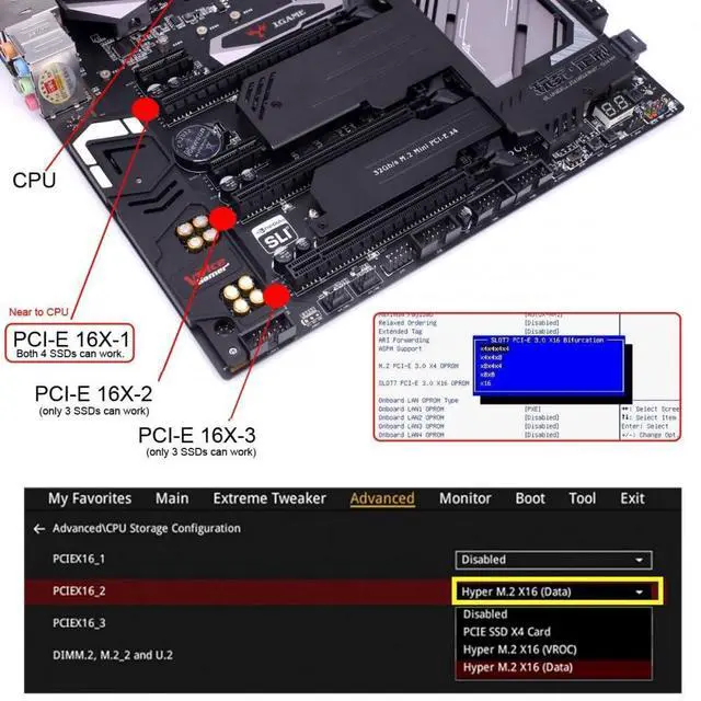 Alt view image 6 of 7 - Vszerda Card PCIE5.0 PCI-Express 8X to MCIO 8i Mini Cool Edge IO SFF-TA-1016 VROC Adapter for Mainboard SSD Graphics Card