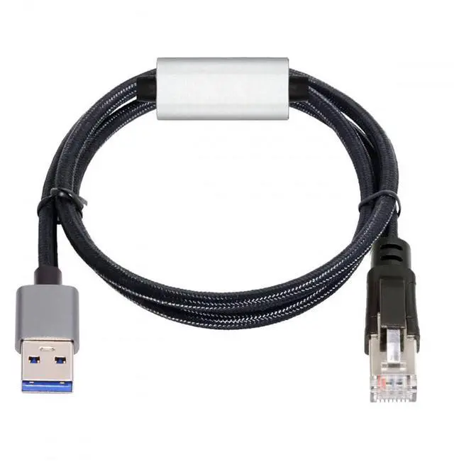 Main image of Vszerda Cable USB to Ethernet Cable USB3.0 Type-A to RJ45 Male Cord Directly Connected 1000Mbps Gigabit LAN Network Compatible with USB2.0