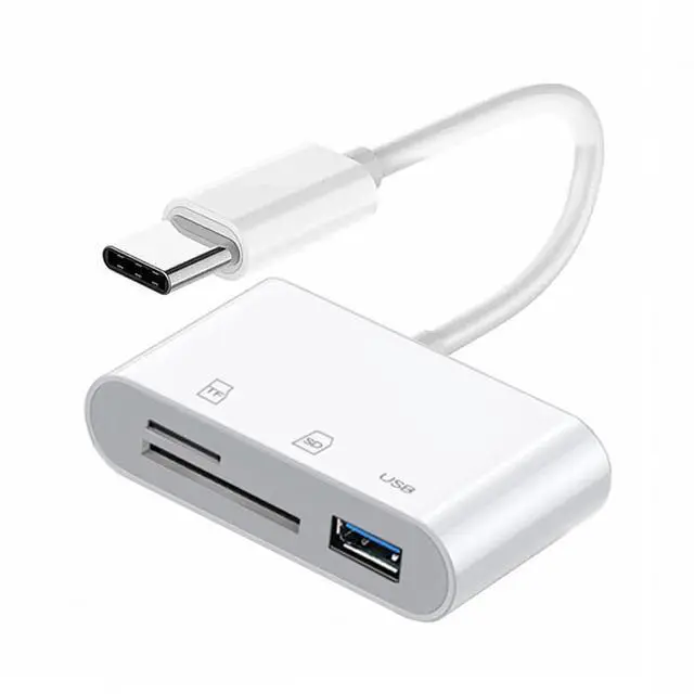 Main image of Vszerda USB 2.0 Type C USB-C to TF Micro SD SDXC USB Female Card Reader Adapter Compatible with MAC Laptop Tablet Phone