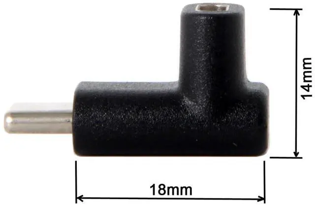Alt view image 3 of 7 - Vszerda 90 Degree Up or Down Angled Reversible USB 3.1 Type-C Male to Female Extension Power Data Video Adapter for Laptop Phone