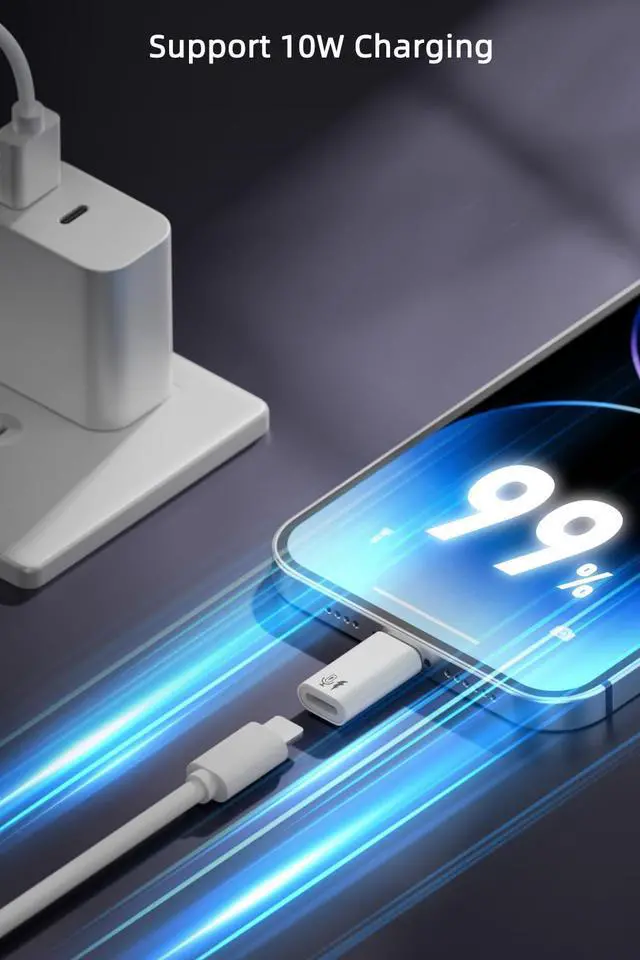 Alt view image 3 of 6 - Vszerda 2 Pack USB C to Lavalier Microphone Adapter, Type C Male Converter for iPhone Wireless Lavalier Microphone, iPhone 16/15 Series, iPad Air/Pro, Not for Headphone and Data