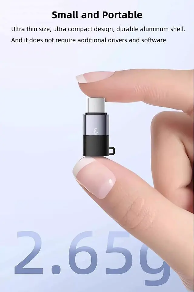 Alt view image 5 of 6 - Vszerda 2 Pack USB C to Lavalier Microphone Adapter, Type C Male Converter for iPhone Wireless Lavalier Microphone, iPhone 16/15 Series, iPad Air/Pro, Not for Headphone and Data (Black+Grey)