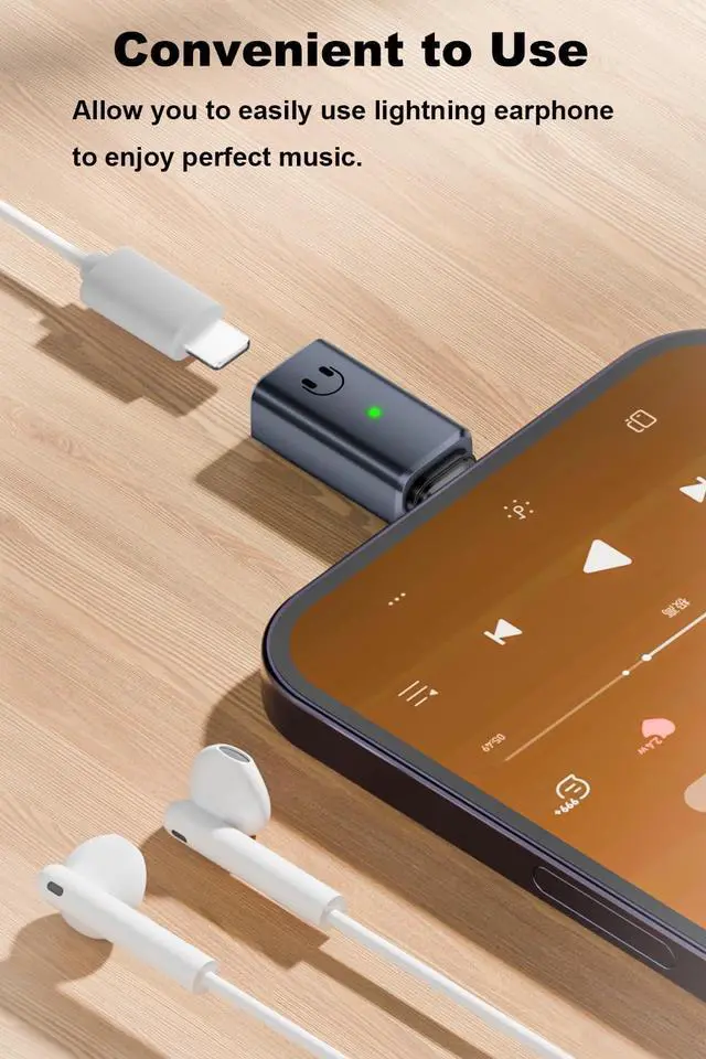 Alt view image 2 of 6 - Vszerda USB C to Headphone Jack Adapter, Type C Male Converter for iPhone Wired Earbuds, iPhone 16/15 Series,iPad Air, Not Support Lavalier Microphone, Charging and Data (Grey)