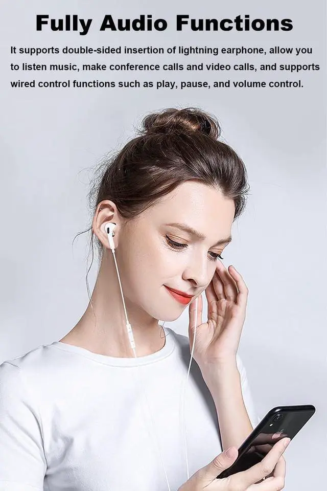 Alt view image 4 of 6 - Vszerda USB C to Headphone Jack Adapter, Type C Male Converter for iPhone Wired Earbuds, iPhone 16/15 Series,iPad Air, Not Support Lavalier Microphone, Charging and Data (Grey)