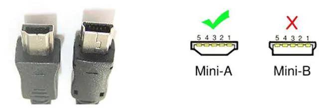 Alt view image 5 of 7 - Vszerda Cable VMC-UAM1 USB 2.0 OTG Cable Mini A Type Male to USB Female Host for Handycam PDA Phone