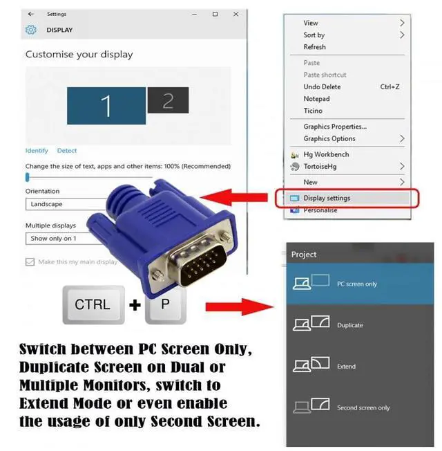 Alt view image 2 of 7 - Vszerda Adapter Virtual Display Adapter VGA RGB DDC EDID Dummy Plug Headless Ghost Display Emulator HDTV 1080P@60Hz
