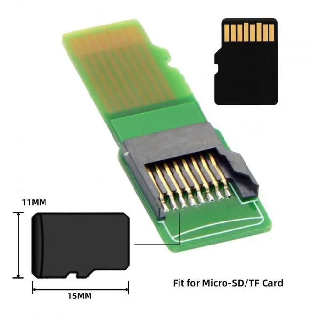 Alt view image 2 of 6 - Vszerda 5pcs/lot Micro SD TF Memory Card Kit Male to Female Extension Adapter Extender PCBA Reader for Car Phone (TF*5pcs)
