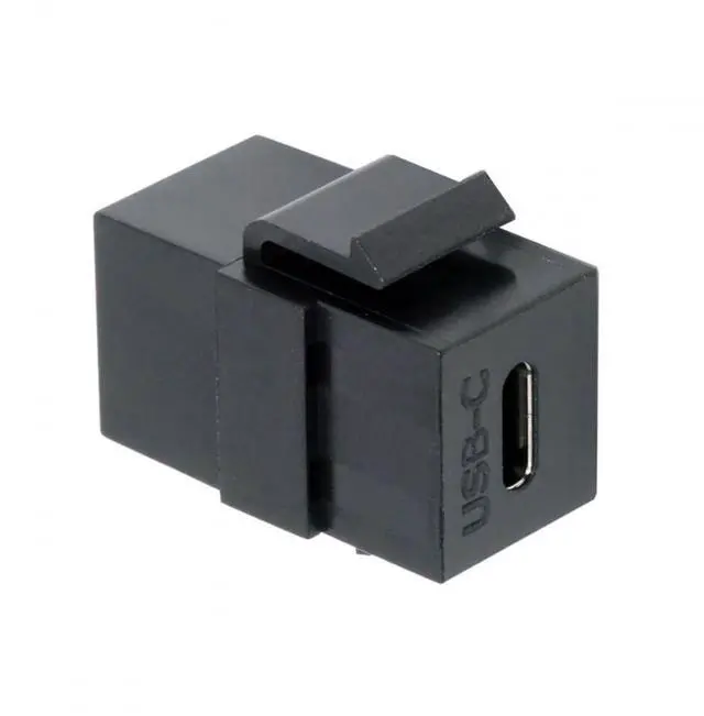 Main image of Vszerda USB2.0 USB-C Female to Type-C Female Extension Keystone Jack Coupler Adapter for Wall Plate Panel USB Cable