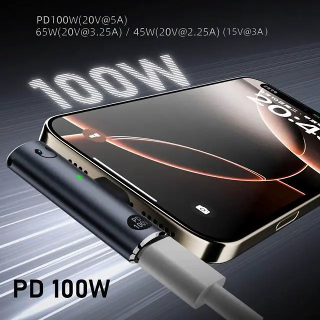 Alt view image 3 of 7 - Vszerda Audio Adapter USB-C Type-C to 3.5mm Audio DAC AUX Music 16bit 48kHz & 100W PD Power Adapter for Laptop Tablet Phone