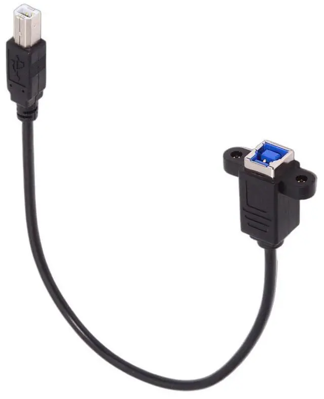 Alt view image 2 of 7 - Vszerda Cord USB 3.0 Type-B Female to USB2.0 Type-B Male Cable Extension 5Gbps for Disk SSD Camera Data 30cm