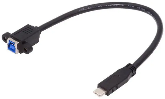 Alt view image 2 of 7 - Vszerda Cord USB 3.0 Type-B Female to USB3.0 Type-C Male Cable Extension 5Gbps for Disk SSD Camera Data 30cm