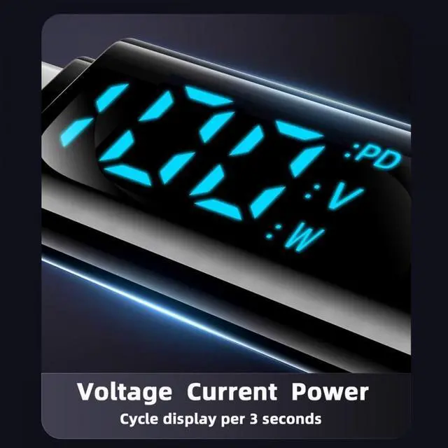 Alt view image 6 of 7 - Vszerda Cable Smart LED Display USB-C USB4 Stretch Coiled Cable 20Gbps 100W 8K for Laptop Disk PhoneType-C Male to Male Cable Power & Data (180CM)