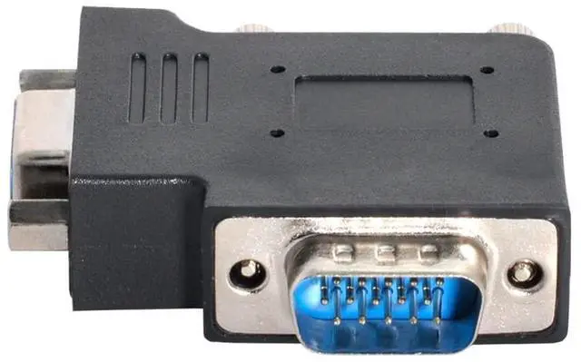 Alt view image 4 of 6 - Vszerda Adapter Vertical Flat Right Angled 90 Degree VGA SVGA Male to Female Extension Adapter