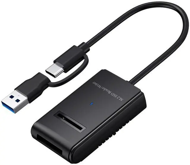 Main image of Vszerda USB 3.0 USB-C Type-C Type-A to NVME M-Key M.2 NGFF SATA SSD Docking Horizontal External Cable Enclosure RTL9210B Chipset