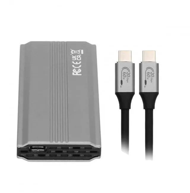 Main image of Vszerda Type-C USB3.2 USB4 20Gbps to M-Key M.2 NGFF NVME SATA SSD PCBA Enclosure 2280/2242/2260mm RTL9220