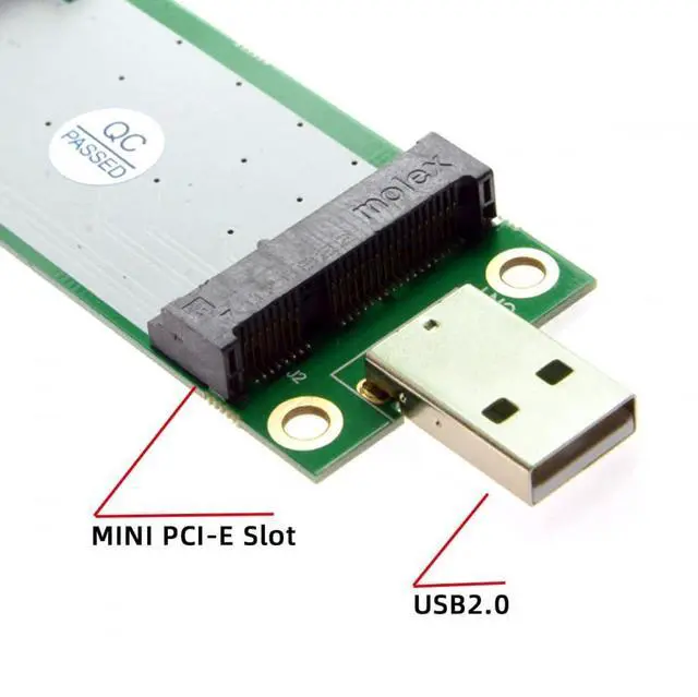 Alt view image 4 of 7 - Vszerda Adapter Mini PCI-E Wireless WWAN to USB Adapter Card with SIM Card Slot Module Testing Tools for 3G/4G/5G LTE Wireless Module Modem Card