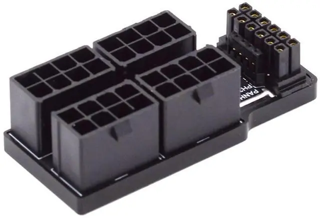 Main image of Vszerda ATX3.0 PCI-E 5.0 Power Modular 12VHPWR Adapter to Four ATX 8P Down Angled 90 Degree for 4080 4090 5090TI 16Pin 12+4P Graphics Card