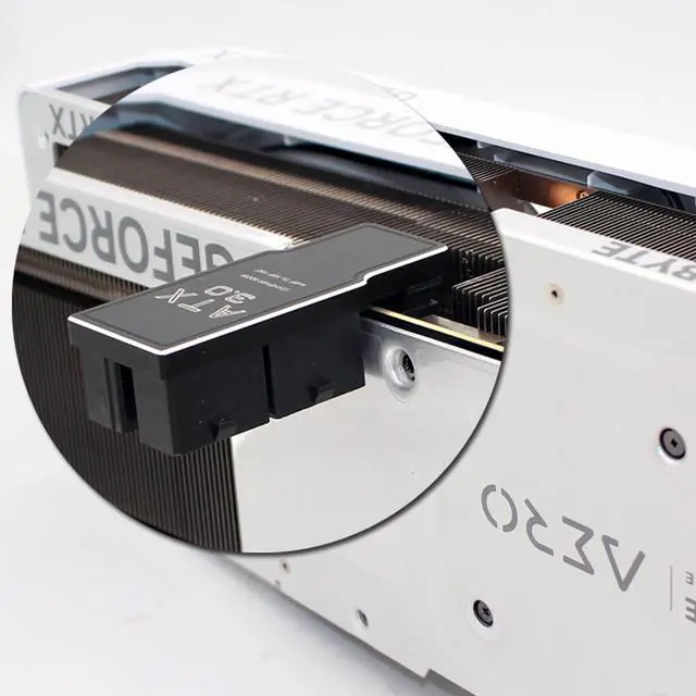 Alt view image 5 of 7 - Vszerda ATX3.0 PCI-E 5.0 Power Modular 12VHPWR Adapter to Four ATX 8P Down Angled 90 Degree for 4080 4090 5090TI 16Pin 12+4P Graphics Card