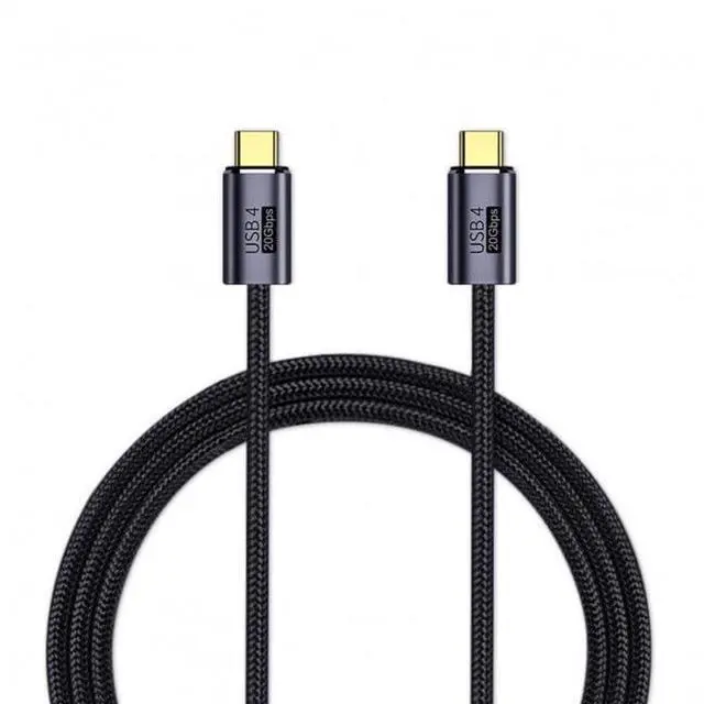 Alt view image 2 of 7 - Vszerda Cable USB4 USB-C 100W Type-C Male to Male Cable 20V 5A GEN2 20Gbps 100W Charging for Laptop Tablet Phone 2M