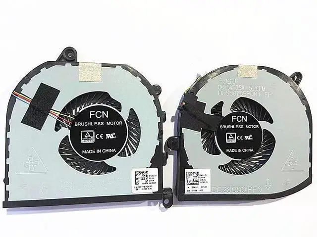 Main image of New CPU+GPU Cooling Fan Replacement for XPS 15 9570 Precision 5520 5530 M5520 M5530 Series 008YY9 0TK9J1 TK9J1 08YY9
