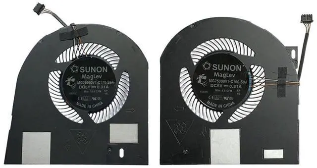 Main image of CPU + GPU Cooling Fan Replacement for D.ell Precision 7530 M7530 7540 P74F Series MG75090V1-C170-S9A MG75090V1-C160-S9A DC5V