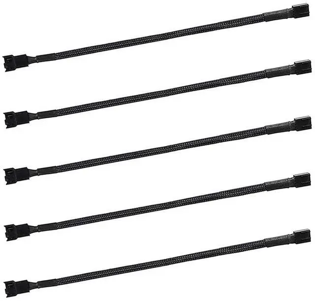 Main image of BUCIER 10.6" pwm Fan Extension Cable4 pin Fan Extension CableCable Extension pcPC Fan Extension Cable, PWM Fan Extension Cable, PWM Extension Cable(10.6"27cm 5pcs)