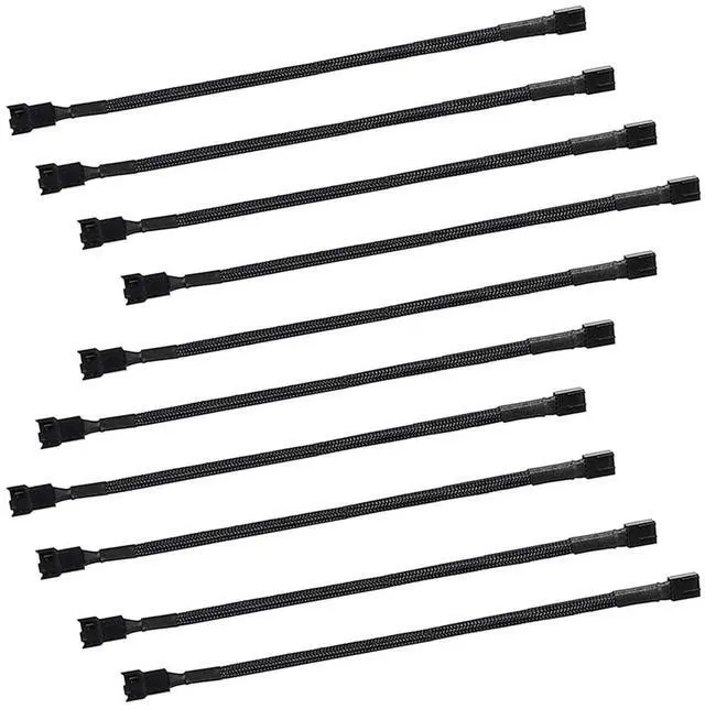 Main image of Vszerda 10.6" pwm Fan Extension Cable4 pin Fan Extension CableCable Extension pcPC Fan Extension Cable, PWM Fan Extension Cable, PWM Extension Cable (10.6"27cm 10pcs)