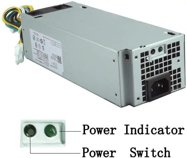 Alt view image 2 of 7 - New 240W Power Supply for Dell Optiplex 3040 3046 3250 3650 3656 5040 7040 (SFF) M/N: H240EM-00 B240NM-00 L240AM-00 AC240EM-00 L240EPM-00 P/N: THRJK 4GTN5 4R1KT D7GX8 (8Pin + 4Pin Connector)