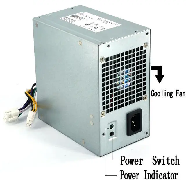 Alt view image 3 of 6 - 290W Replacement Power Supply for Dell Optiplex 3020 7020 9020 Precision T1700/ PowerEdge T20 Compatible P/N: RVTHD KPRG9 HYV3H D290A001L M/N:L290AM-00 PS-3291-1DF H290EM-00 H290AM-00