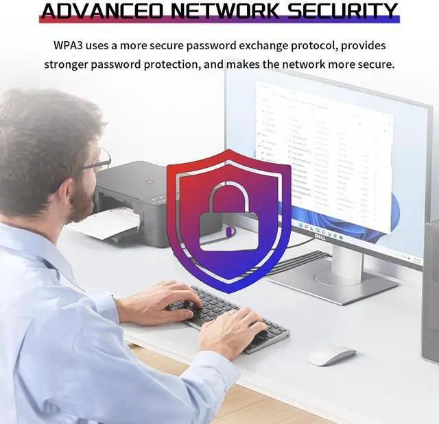 Alt view image 5 of 7 - WiFi 6E AX210 PCIe WiFi Network Card BT5.3 for Desktop PC, Tri-Band 6Ghz/5.8GHz/2.4GHz Wireless Adapter with AX210ngw chip, MU-MIMO, WPA3, OFDMA, Low-Profile Bracket, Support Windows 11/10(64Bit)