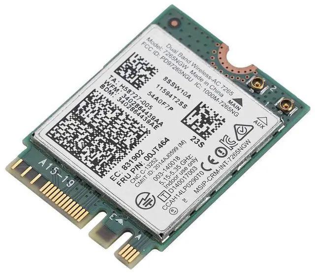 Alt view image 5 of 7 - AC 7265 Network Adapter, Dual Band 2.4G/5Ghz Bluetooth Network Card with NGFF M2 Interface, 802.11 a/b/g/n/ac