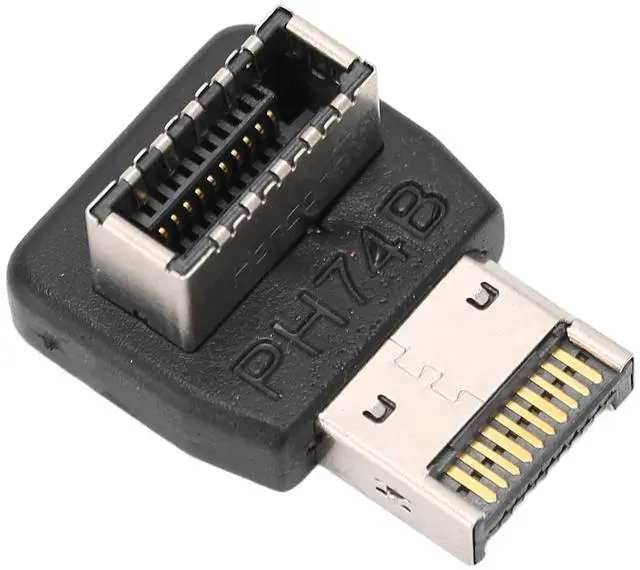 Main image of Vszerda USB 3.1 Type E Adapter 90 Degree Steering Elbow Vertical USB C Header Converter for Computer Motherboard(PH74B)