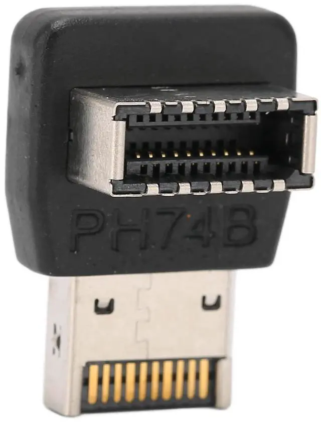 Alt view image 6 of 7 - Vszerda USB 3.1 Type E Adapter 90 Degree Steering Elbow Vertical USB C Header Converter for Computer Motherboard(PH74B)