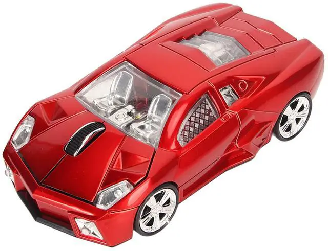 Alt view image 5 of 7 - Vszerda Sport Car Shaped Computer Mouse, 1600DPI Ergonomic Gaming Optical with USB Receiver, LED Light, Car for PC Laptop Notebook, for for