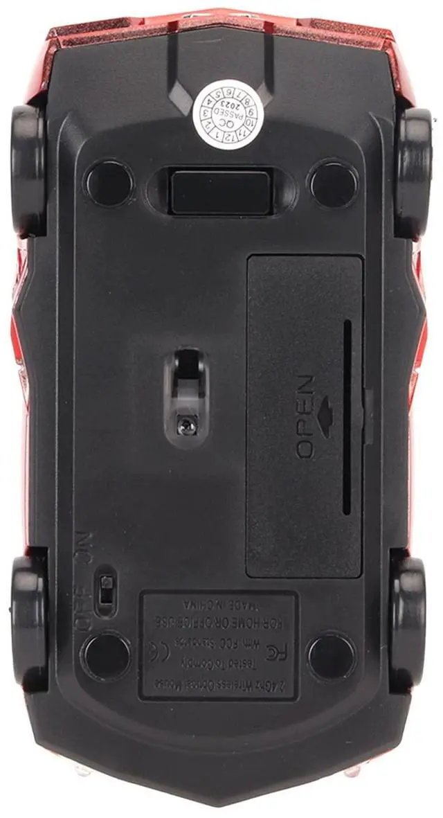 Alt view image 7 of 7 - Vszerda Sport Car Shaped Computer Mouse, 1600DPI Ergonomic Gaming Optical with USB Receiver, LED Light, Car for PC Laptop Notebook, for for