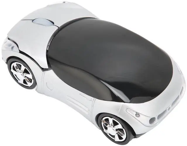 Main image of Vszerda Mouse, 2.4GHz Cool Sport Car Mouse, Car Shape Mouse Optical Gaming Mouse for 98 for Win 7 for Linux,for PC Laptop Computer (Silver)