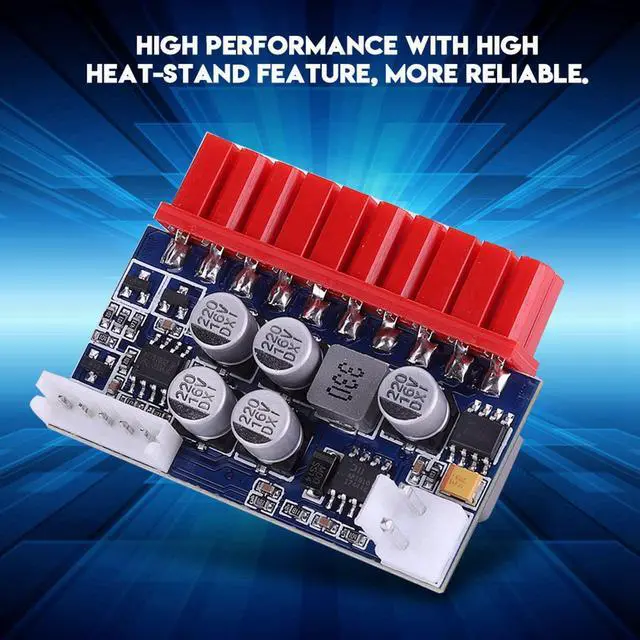 Alt view image 3 of 7 - Vszerda 12V ATX Power Supply,90W DC-ATX Power Supply DC Input 20 Pin Power Module for Mini & HTPC Computer POS Machine