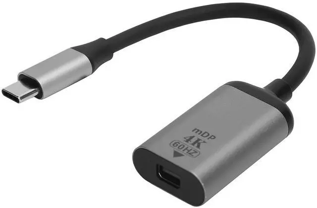 Main image of Vszerda USB C to Mini DisplayPort Converter, Support 4K 60HZ, Portable Type C to Mini DP Adaptor for Phone Laptop to UHD TVs, Projectors, A/V Receivers, etc