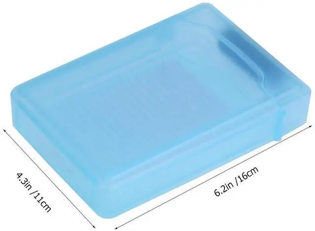 Alt view image 2 of 7 - Vszerda Hard Drive Disk Case Hard Drive Disk Box- 5 Pack 3.5 Inch Hard Drive Storage Case Portable Plastic HDD Box Anti- Static External Hard Drive Case Anti- Proof Case External Hard Drive Case