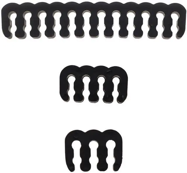 Alt view image 4 of 4 - Vszerda 24PCS Computer Wire Harness Comb Wire Harness Comb 18AWG Wire Clip 24 pins x 4 8 pins x 12 6 pins x 8 for Computer Wire Harnessing Manage Wires Black