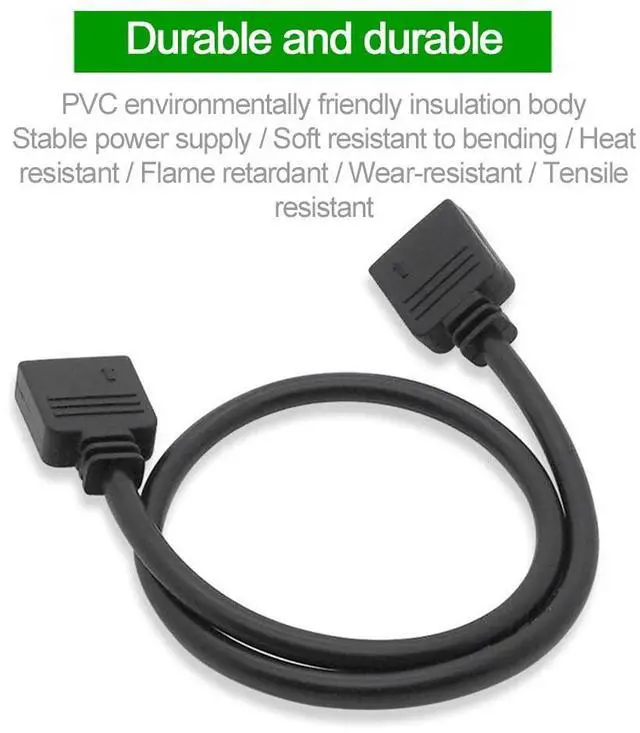 Alt view image 5 of 7 - Vszerda 3 Pin LED Strip Connector, Addressable ARGB Splitter Extension Cable for RGB 5050 3528 LED Light Strips, 5V 3 Pin ARGB LED Cable for PC, Computer Fans, ARGB LED Splitte Series, etc