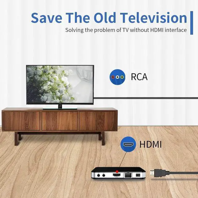 Alt view image 7 of 7 - Vszerda HDMI to RCA Cable, 1080P 5ft/1.5m HDMI Male to 3-RCA Video Audio AV Cable Connector Adapter Transmitter for TV HDTV DVD(NO Signal Conversion Function)