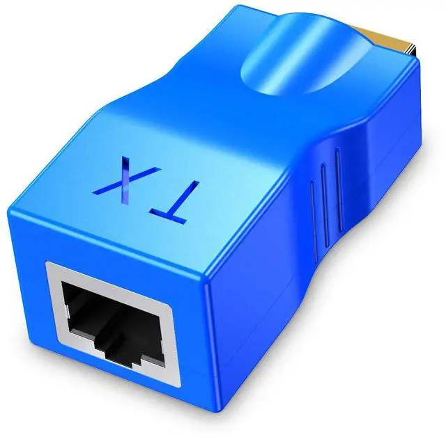 Alt view image 3 of 7 - BUCIER HDMI Repeater, 2 PCS HDMI Extender Transmitter and Receiver Network RJ45 Over Cat 5e / 6 1080p with Built-in Thunder Protection Circuit