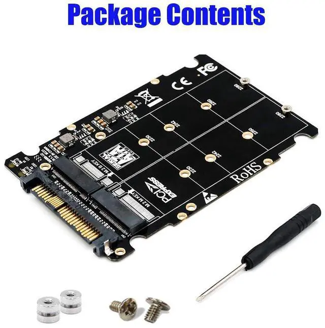 Alt view image 5 of 7 - Vszerda NGFF M.2 SSD M Key(Key B) to U.2 SFF-8639 Adapter PCIe M2 Converter for Desktop PC